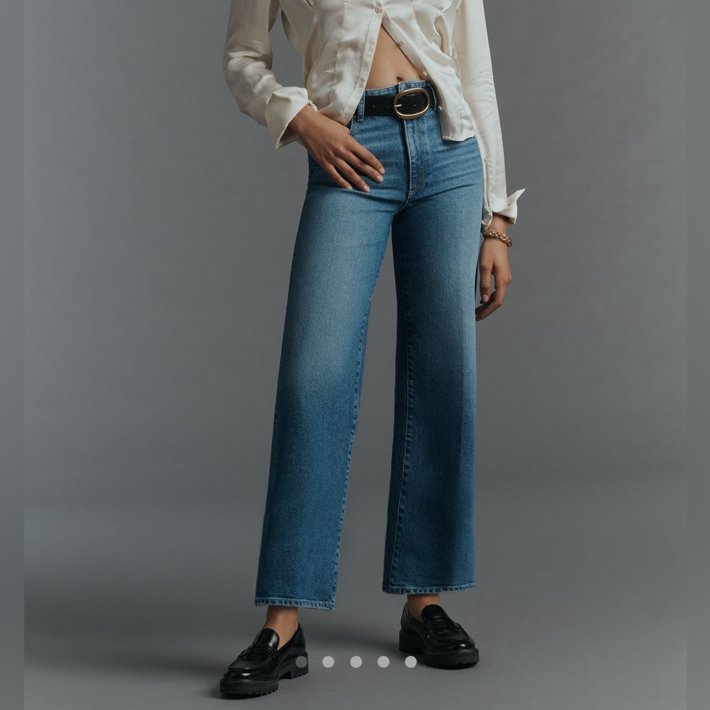 Paige Sasha High Rise Wide Leg Jeans In Zibeth